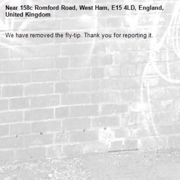 We have removed the fly-tip. Thank you for reporting it.-158c Romford Road, West Ham, E15 4LD, England, United Kingdom