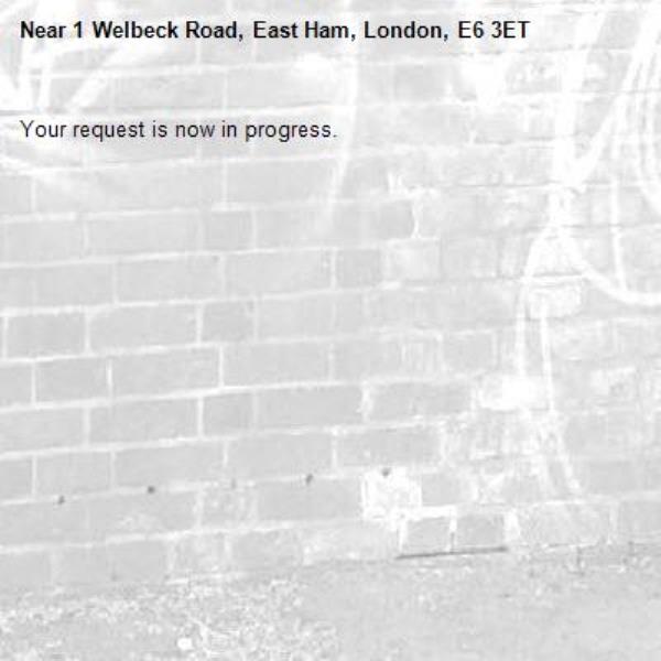 Your request is now in progress.-1 Welbeck Road, East Ham, London, E6 3ET