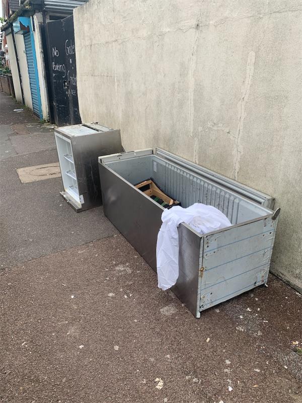 Two fridges with rubbish inside -First Floor, 218 Sheringham Avenue, Manor Park, London, E12 6HH