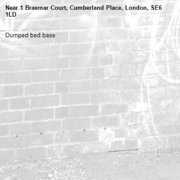 Dumped bed base -1 Braemar Court, Cumberland Place, London, SE6 1LD