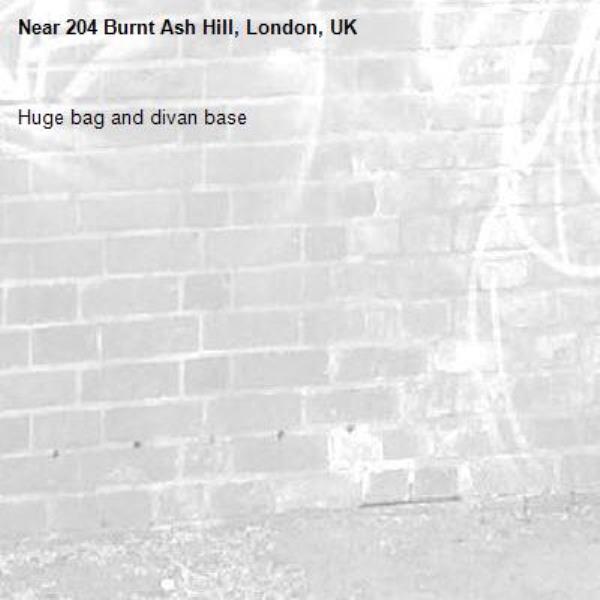 Huge bag and divan base-204 Burnt Ash Hill, London, UK