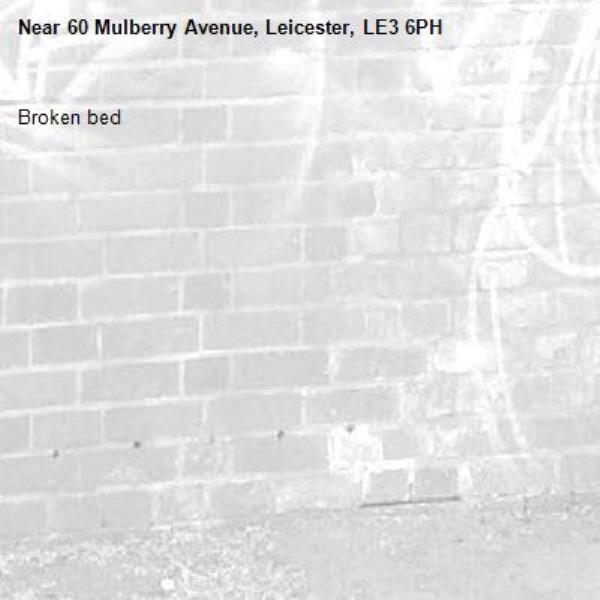 Broken bed -60 Mulberry Avenue, Leicester, LE3 6PH