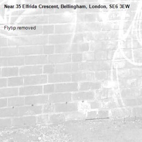 Flytip removed -35 Elfrida Crescent, Bellingham, London, SE6 3EW