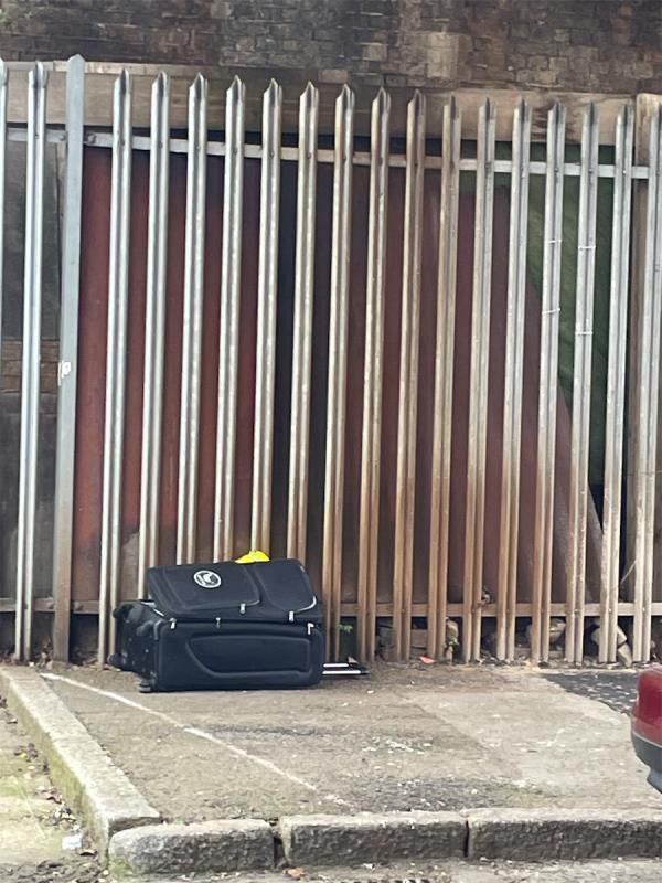 Suitcase under arches thanks -6 Latimer Road, Forest Gate, London, E7 0LQ