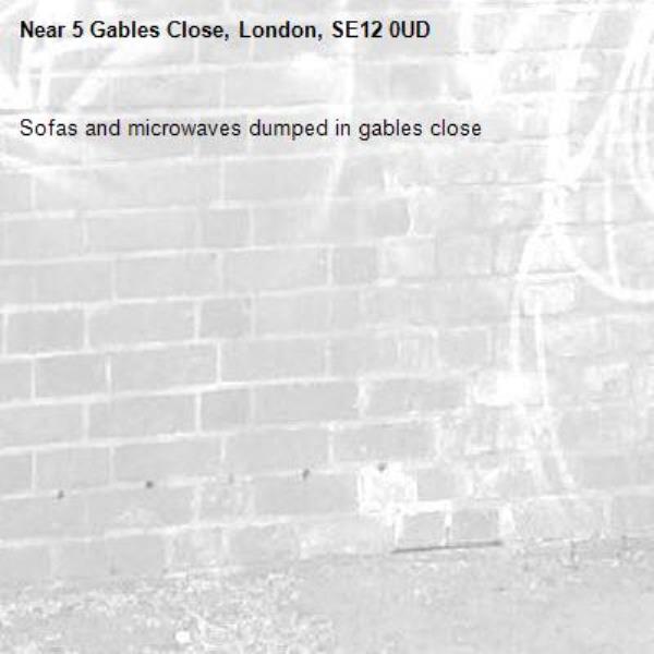 Sofas and microwaves dumped in gables close -5 Gables Close, London, SE12 0UD