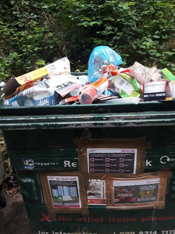 We are going into the 4th Week of the said bin not collected.-Worsley House Shackleton Close, London, SE23 3YW