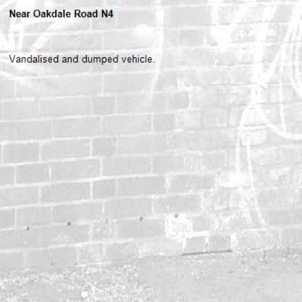 Vandalised and dumped vehicle.-Oakdale Road N4