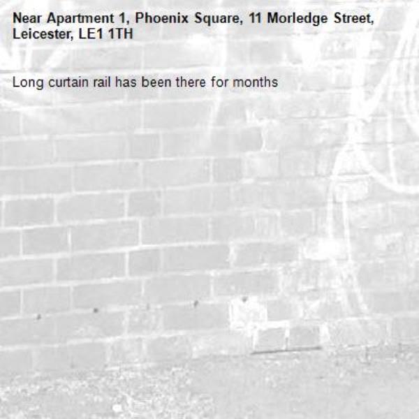 Long curtain rail has been there for months-Apartment 1, Phoenix Square, 11 Morledge Street, Leicester, LE1 1TH