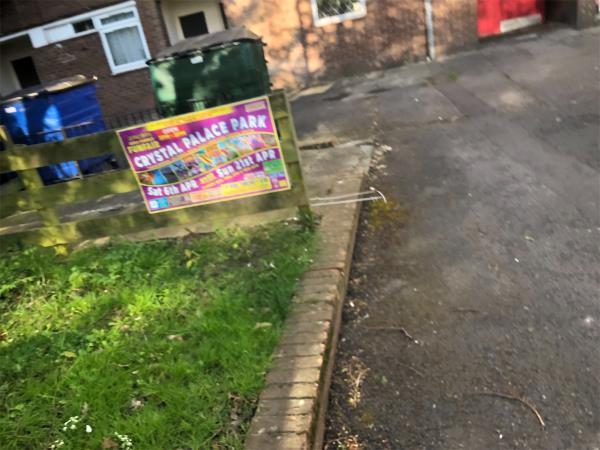 Remove flypostering from  outside  block-Homefield House, Dacres Road, London, SE23 2BL