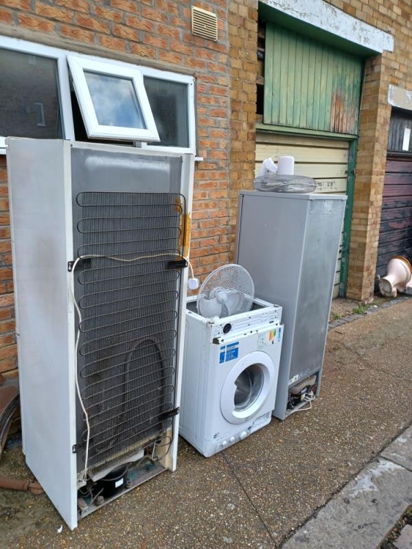 Two fridges, washing machine and toilet-10 First Avenue, Plaistow, London, E13 8AR