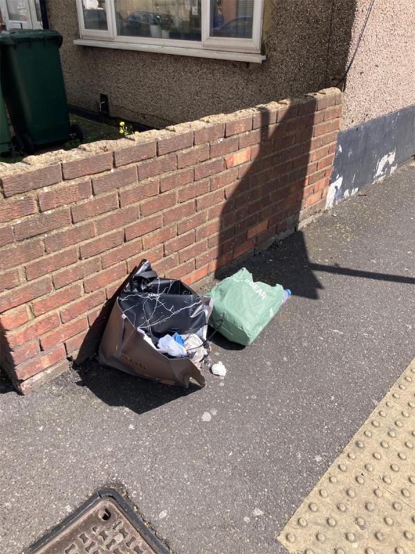 Rubbish bags-25B, Claughton Road, Plaistow, London, E13 9PN