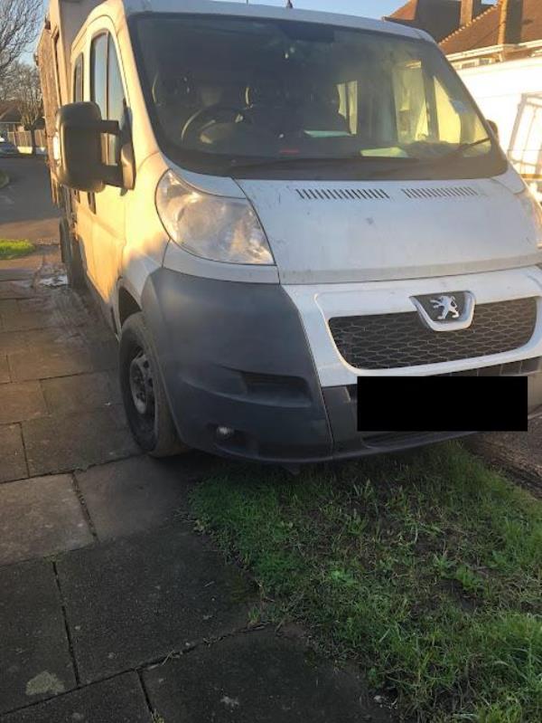 This vehicle parks on the grass verge constantly. The owner does not live here. The mud is now spread all over the footpath and is worse now than in the photos below.
Please put an end to this vandalism of our srteet.
Thank you.-26 Greenways, Southwick, BN42 4QJ