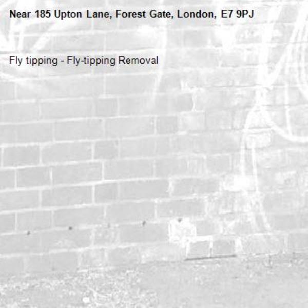 Fly tipping - Fly-tipping Removal-185 Upton Lane, Forest Gate, London, E7 9PJ