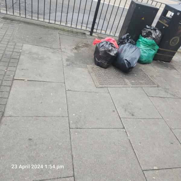 Fly tipping - Fly-tipping Removal-Public Convenience Opposite 302, Romford Road, Forest Gate, London, E7 9HD
