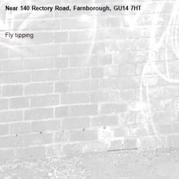 Fly tipping -140 Rectory Road, Farnborough, GU14 7HT