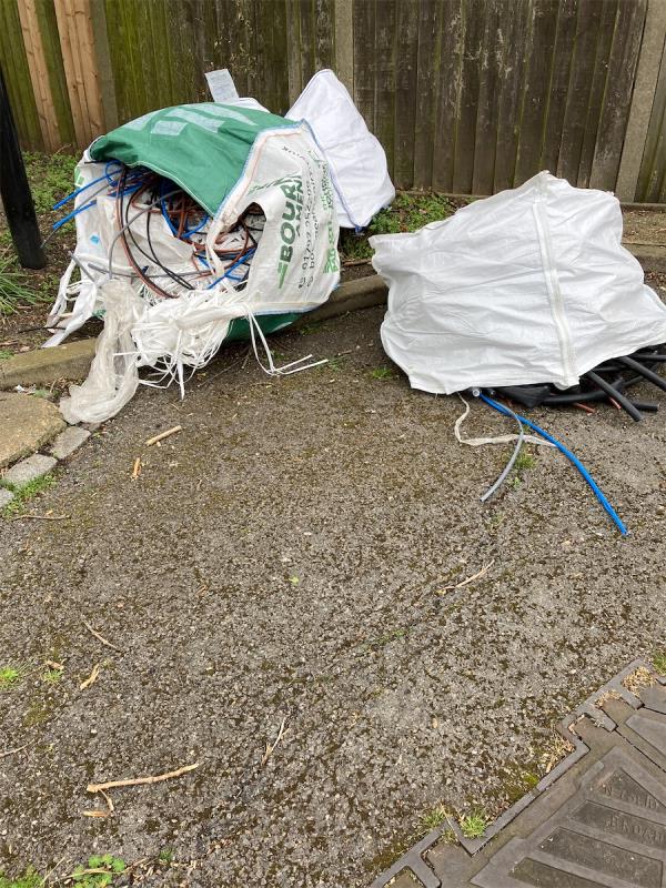 Overnight fly tipping -28 Ozolins Way, Canning Town, London, E16 1LH