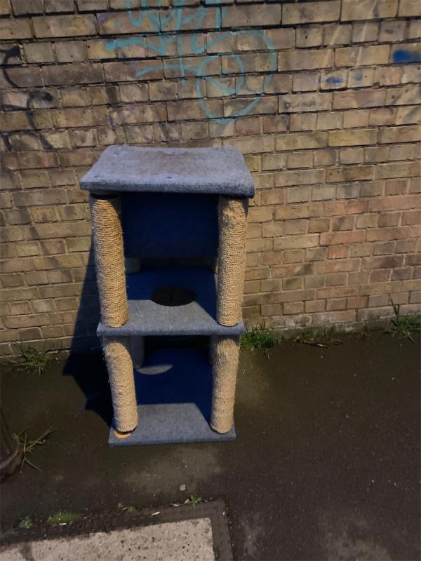 Hi heros. Someone has dumped a cat ladder thing! Many thanks as always. Cheers. Dave. -36 Dalrymple Road, Crofton Park, London, SE4 2BH