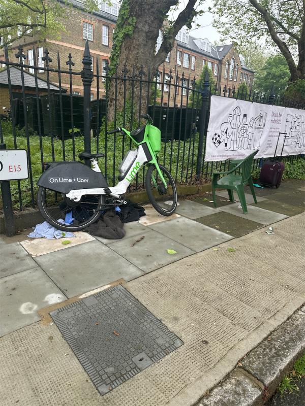 Various items dumped by the no fly tipping sign…-1 Holbrook Road, Stratford, London, E15 3DZ