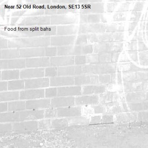 Food from split bahs-52 Old Road, London, SE13 5SR