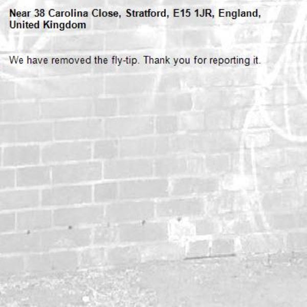 We have removed the fly-tip. Thank you for reporting it.-38 Carolina Close, Stratford, E15 1JR, England, United Kingdom