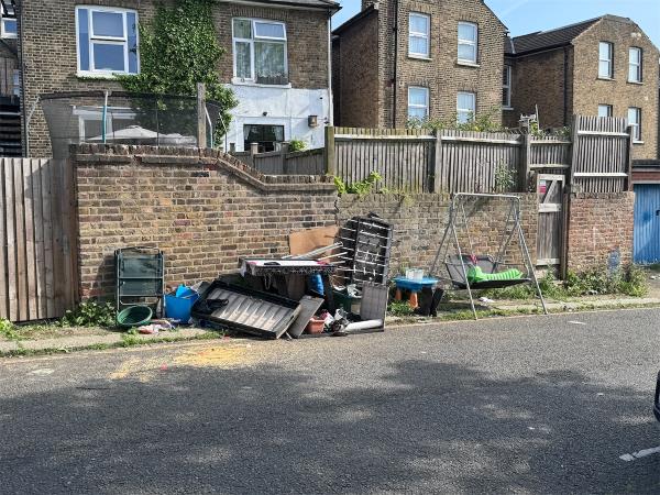 Fly tipping -Fordyce Road, Hither Green, London
