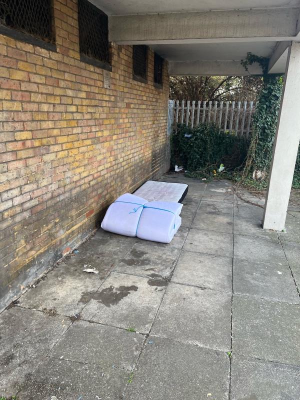 One mattress and one rolled up fabric -74 Anne Street, Plaistow, London, E13 8BY