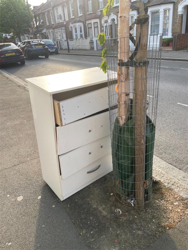 Fly tipped furniture-24 Dundee Road, Plaistow, London, E13 0BQ