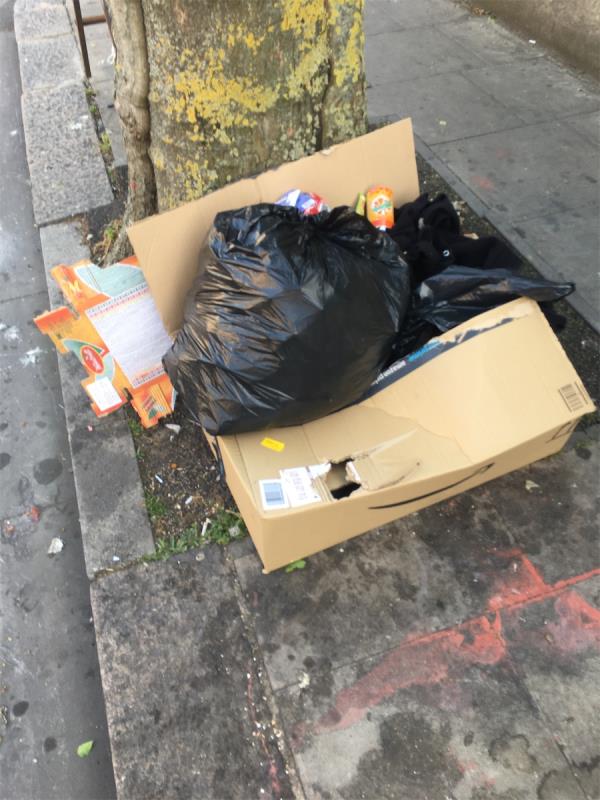 Dumped box and bags 
Thanks -67 St Martins Avenue, East Ham, London, E6 3DU