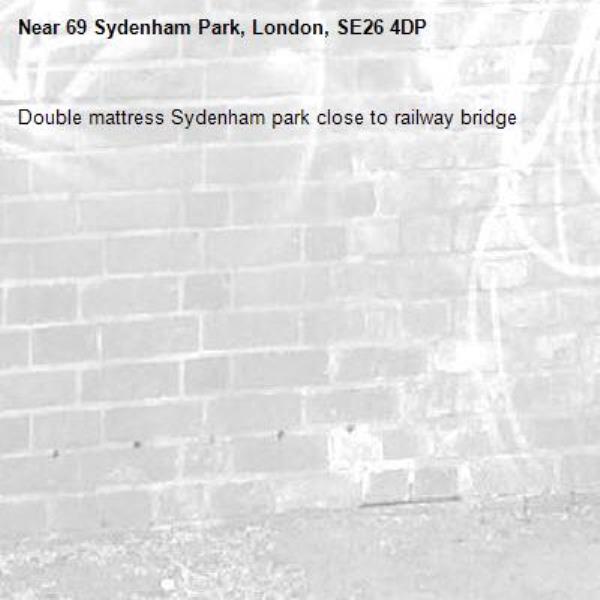 Double mattress Sydenham park close to railway bridge-69 Sydenham Park, London, SE26 4DP