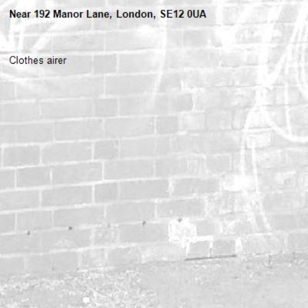 Clothes airer-192 Manor Lane, London, SE12 0UA