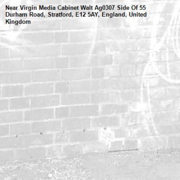 -Virgin Media Cabinet Walt Ag0307 Side Of 55 Durham Road, Stratford, E12 5AY, England, United Kingdom
