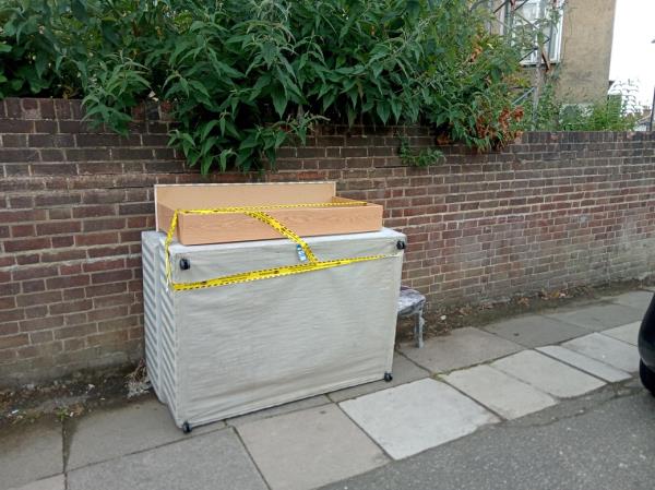Household furniture, chairs and bed. Please clear -7 Harland Road, Lee, SE12 0JB