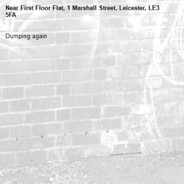 Dumping again -First Floor Flat, 1 Marshall Street, Leicester, LE3 5FA