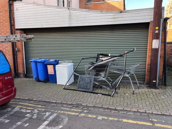 Flytipping again.-Beresford House, 1 Newtown Street, Castle, LE1 6WH, England, United Kingdom