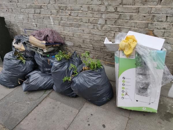Rubbish dumped on Dunbar Road -1 Dunbar Road, London, E7 9NH