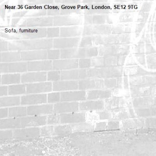 Sofa, furniture-36 Garden Close, Grove Park, London, SE12 9TG