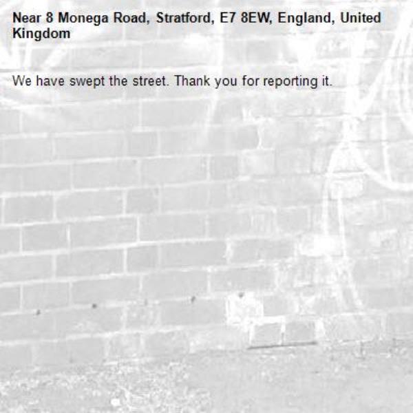 We have swept the street. Thank you for reporting it.-8 Monega Road, Stratford, E7 8EW, England, United Kingdom
