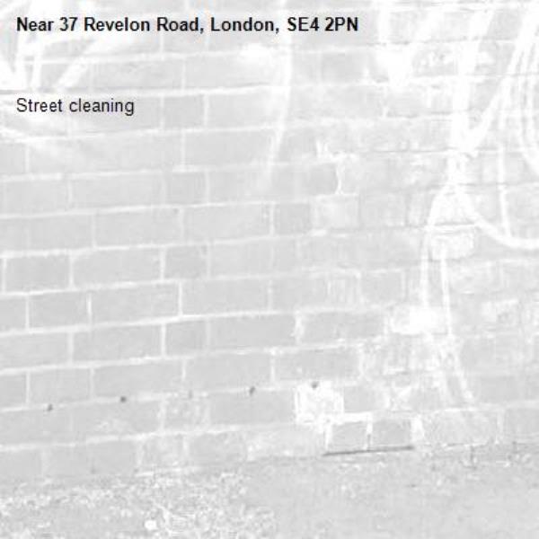 Street cleaning -37 Revelon Road, London, SE4 2PN