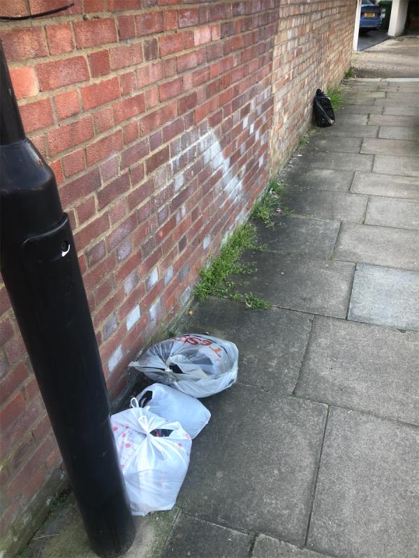 Please clear dumped Bags-1 Chelford Road, Bromley, BR1 5QT