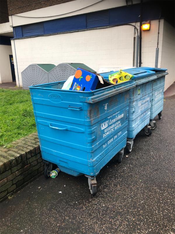 Please deliver 1x1100 Refuse bin with lid-Pitman House, 90 Tanners Hill, London, SE8 4PT