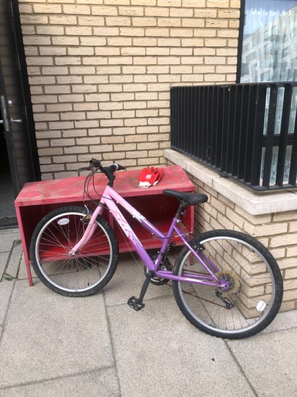 Discarded household items on Madison Way E20 by the refuse door. The 2nd image could provide useful cctv footage for enforcement action -1 Nolan Mansions Honour Lea Avenue, London, E20 1HE