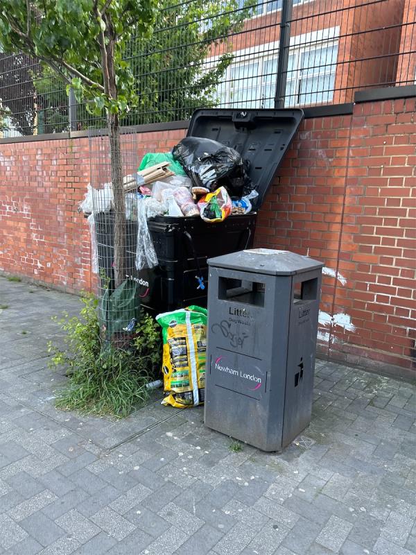 This continues to be uncollected, why?-Kuhn Way, Forest Gate, London