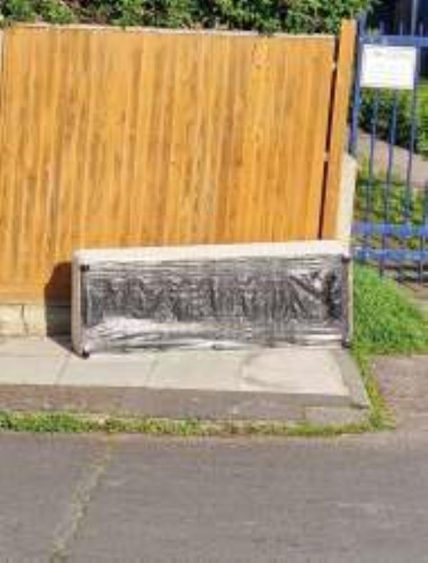 A piece of furniture was dumped yesterday opposite 3 Priestfield Road. Your assistance in removing it is appreciated.
-3 Priestfield Road