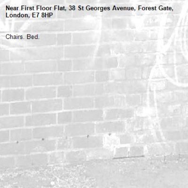 Chairs. Bed.-First Floor Flat, 38 St Georges Avenue, Forest Gate, London, E7 8HP