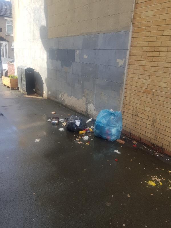 Flytipping in the alleyway-51 Perth Road, Plaistow, London, E13 9DS
