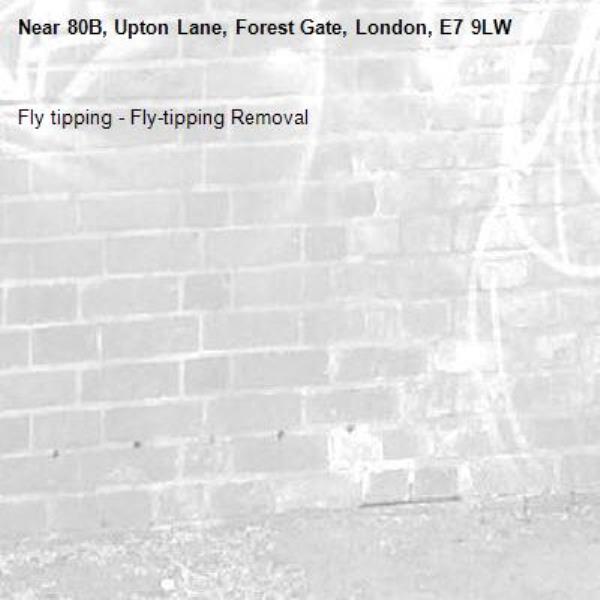 Fly tipping - Fly-tipping Removal-80B, Upton Lane, Forest Gate, London, E7 9LW