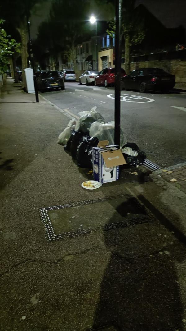 Dumped rubbish -1 Lytton Terrace, Rosebery Avenue, Manor Park, London, E12 6QA