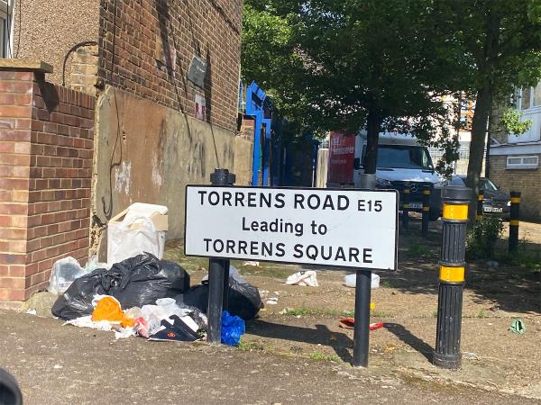 Another dump from No 2 Torrens Square they need a bin!!-5 Torrens Road, Stratford, London, E15 4NA