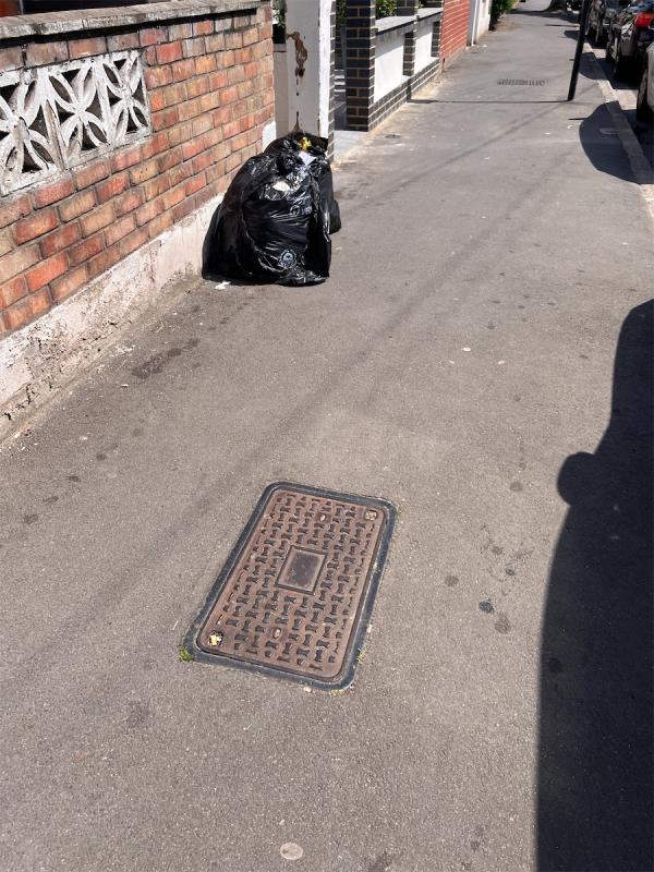 Black bags outside 77 Lathom Road please clean thanks.-75A, Lathom Road, East Ham, London, E6 2EB