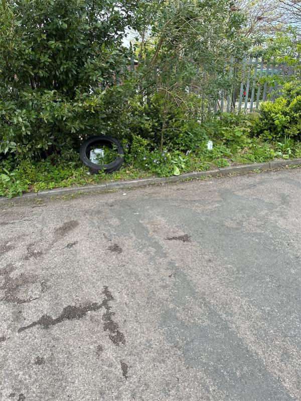 Fly - tipping and mattress used tyre -85 Whinchat Road, Leicester, LE5 3FA